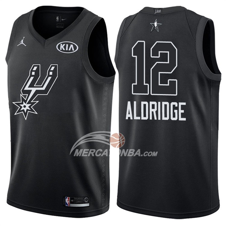 Maglia NBA Lamarcus Aldridge All Star 2018 San Antonio Spurs Nero